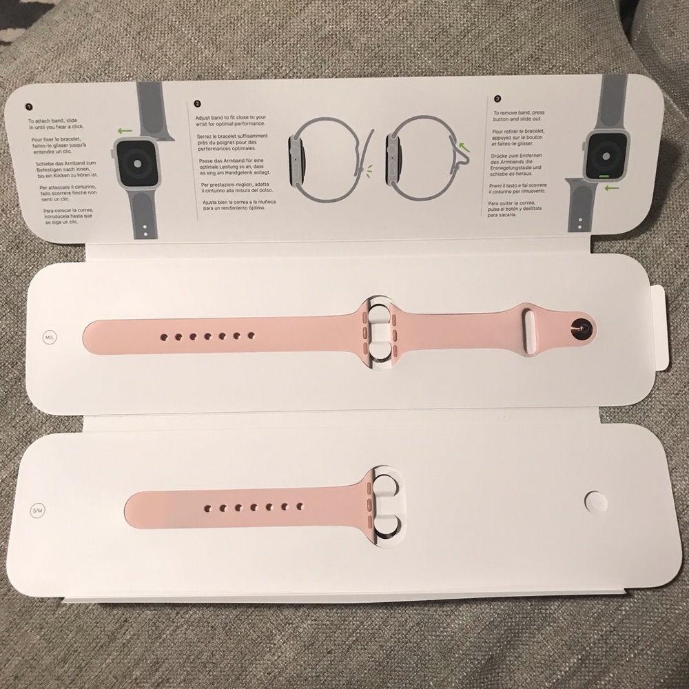 Apple Watch 38/40mm Pink Sand Sport Band ✨ NWOT ✨